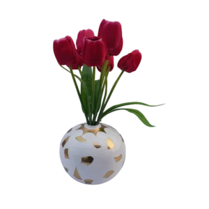 Creative Tulips Artificial flower aluminium vase