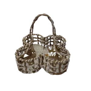 Customize Handmade paper rope basket with Handle