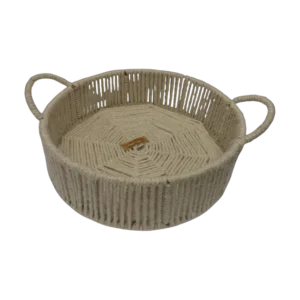 Handmade Decorative Round Jute Basket