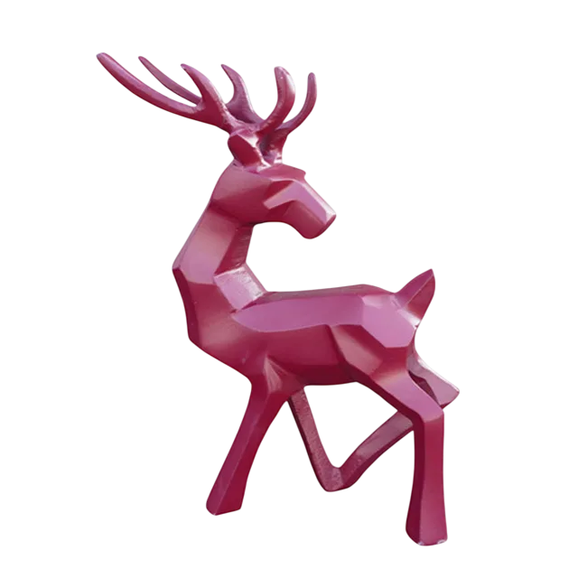 Home decor metal deer figurine