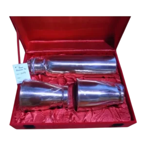 Pure copper bottle with two glass tumber set