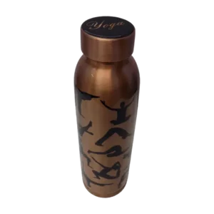 Yoga Print Copper Water Bottle