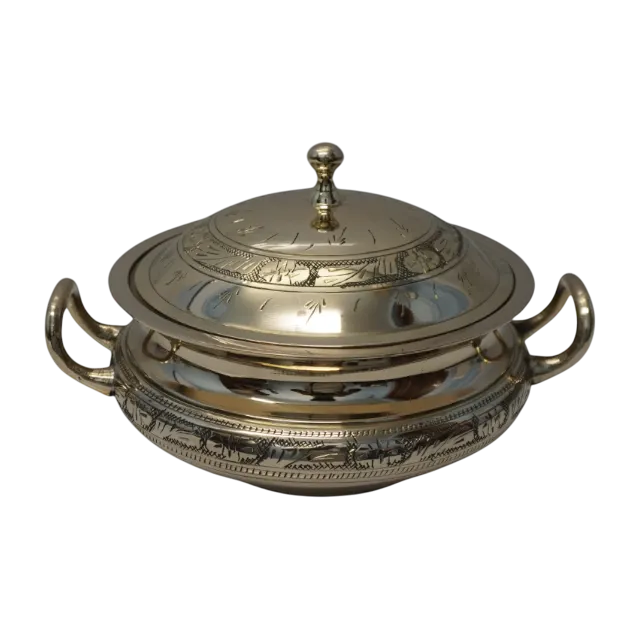 brass serving dish
