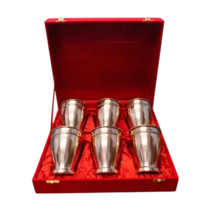 copper glass set with box