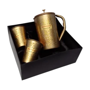 copper jug glass set