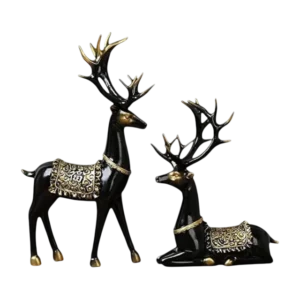 creative reindeer aluminium figurine