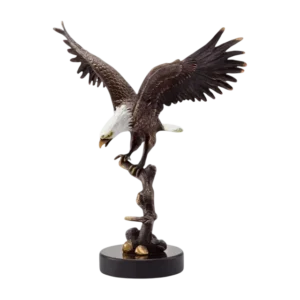 decorative aluminium eagle figurine