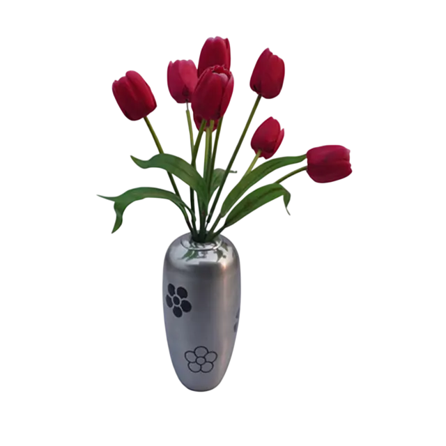 home decorative aluminium flower vase