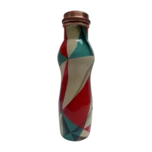 printed copper water bottle