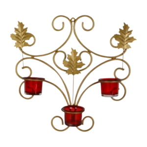 wall hanging decorative iron candle holder
