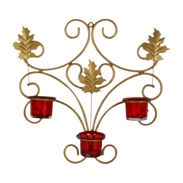 wall hanging decorative iron candle holder